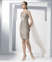 Image de LE20 2012 Hot Sale Custom Made V-neck Mini Tulle Mother DressLE20