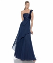 Picture of L959 2012 Professional OEM Custom Made Elegant Sapphire Blue One Shoulder Chiffon Mother DressL959