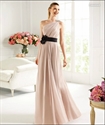 Image de LE53 2012 Professional OEM One Shoulder Sash Pleated Chiffon Mother DressLE53