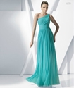 Image de LE7 2012 Hot Sale Custom Made One Shoulder Pleated Mother DressLE7