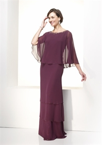 Image de LE2 2012 Professional OEM Custom Made Scoop Sheath Mother DressLE2