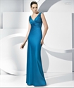 Image de LE1 2012 Professional OEM Custom Made V-neck Pleated Sheath Mother DressLE1