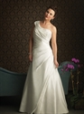 Picture of W263 2012 hot sale custom made plus size pleated one shoulder Wedding DressW263