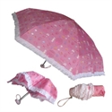 Umbrella polka dot laciness five folding umbrella ultra-light ultra-short princess umbrella Women fo の画像