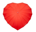 Image de 58.5CM/23"*16K Heart Shape Red Color StraightUmbrella