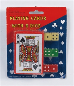 Image de PLAYING CARDS WITH 6 DICE